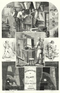 Glasfabricage bij Apsley Pellatt en Co, Londen door William Henry Pike