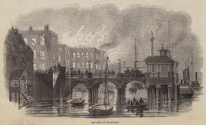 De Brand in Gravesend door William Henry Pike