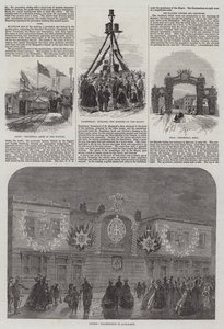 Huwelijk van de Prins van Wales en Alexandra van Denemarken door William Henry Pike