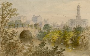 Oude brug over het meer, Regent