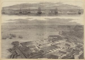 Schetsen van Cherbourg door William Henry Prior