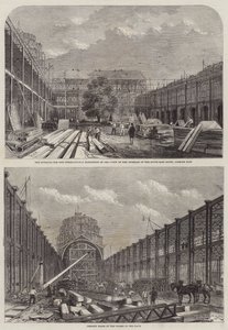 Het Tentoonstellingsgebouw in South Kensington door William Henry Prior