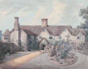 Een jongen die een trommel speelt in de tuin van een landhuis, 1793