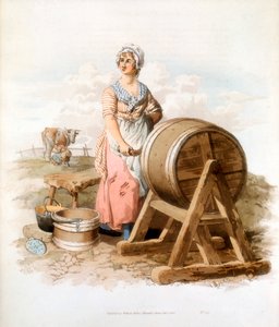 Vrouwen die boter maken, 1808