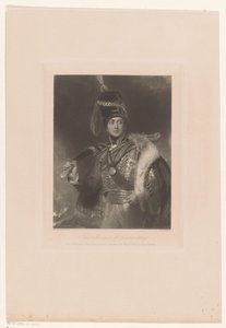 Portret van Charles William Vane gekleed als Charles William Stewart door William Henry Simmons