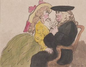 Dame op de Schoot van een Advocaat—Romantiek, 8 februari 1787 door William Henry Wood