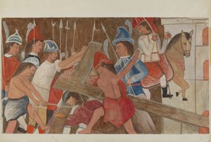 Kruiswegstatie nr. 3: Jezus valt voor de eerste keer, ca. 1936 door William Herbert