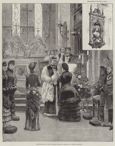 Doop van de Jonge Hertog van Albany in de Kerk van Esher