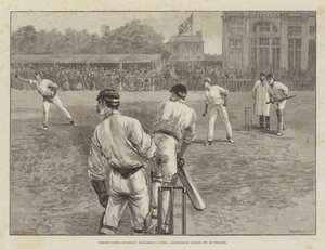 Cricketwedstrijd op Lord