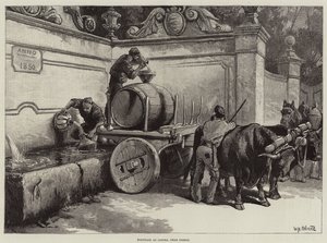 Fontein bij Cintra, nabij Lissabon