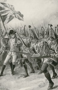 Generaal Wolfe wordt Dodelijk Gewond terwijl hij de Aanval leidt op de Vlakten van Abraham door William Heysham Overend