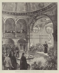 Inhuldiging van het Mausoleum van wijlen Keizer Frederik, in Potsdam door William Heysham Overend