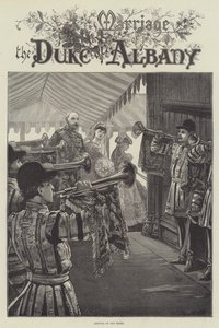 Huwelijk van de Hertog van Albany, Aankomst van de Bruid