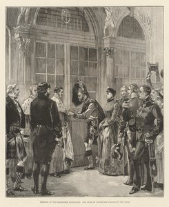 Opening van de Edinburgh Tentoonstelling, de Hertog van Edinburgh opent de Deur
