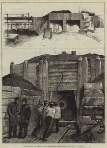 Voorbereidingen voor het testen van het Achtendertig Ton Kanon van de Thunderer in Woolwich door William Heysham Overend