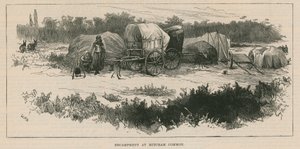 Schetsen van het zigeunerleven; Kampement op Mitcham Common door William Heysham Overend
