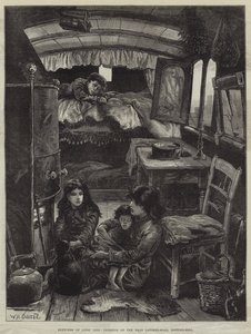 Schetsen van Zigeunerleven, Interieur van een Wagen nabij Latimer-Road, Notting-Hill door William Heysham Overend