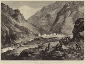 De Afghaanse Oorlog, Pas van Ali Musjid, in de Khyber, met Voorhoede van de 14e Sikhs