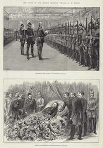 De dood van de Duitse keizer, Wilhelm I, in Berlijn door William Heysham Overend