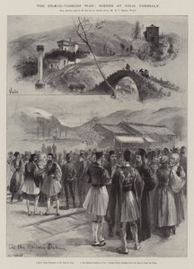 De Grieks-Turkse Oorlog, Scènes in Volo, Thessalië door William Heysham Overend