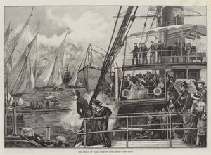 De Prins van Wales start de Jubileum Jachtwedstrijd door William Heysham Overend