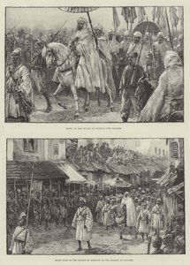 De sultan van Marokko in Tanger