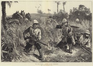 De Oorlog in Egypte, Gemonteerde Infanterie in een Schermutseling door William Heysham Overend