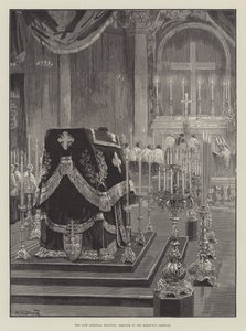 De overleden Kardinaal Manning, Requiem in de Brompton Oratory