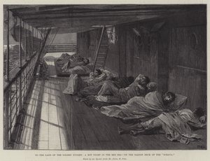 Naar het land van de gouden klomp, een hete nacht in de Rode Zee, op het salondek van de Oceana