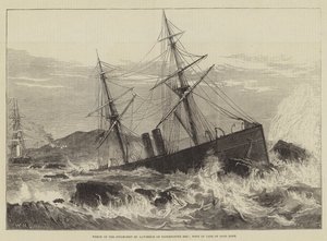 Wrak van het stoomschip St Lawrence op Paternoster Rif, ten westen van Kaap de Goede Hoop