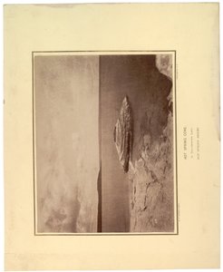 Hete Bron Kegel, in het Yellowstone Meer, 1871 door William Hicks Jackson