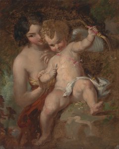 Gewapende Cupido door William Hilton