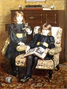 Portret van May en Violet Craik door William Hippon Gadsby