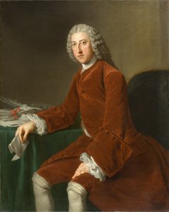 William Pitt, later Eerste Graaf van Chatham, circa 1754 door William Hoare