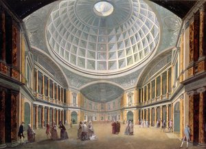 Interieur van het Pantheon, Oxford Road, Londen