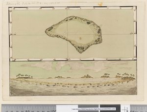 Pagina 25b/a Kaart en profiel van Palmerston Island