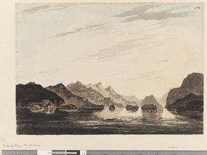 Pagina 31 In Dusky Bay, Nieuw-Zeeland door William Hodges