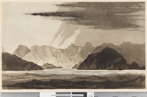 Uitzicht, mogelijk van Dusky Bay, Nieuw-Zeeland door William Hodges