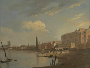 De Theems en de Adelphi door William Hodges