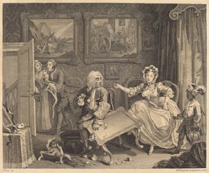 Het Pad van een Hoer: pl.2 door William Hogarth