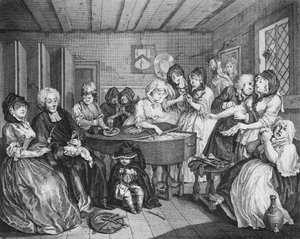 Een Hoerenloopbaan, plaat VI, De Begrafenis