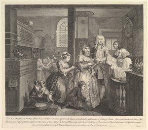 Een Rakes Progress, Plaat 5, 25 juni 1735