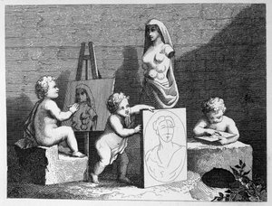 Jongens Gluren naar de Natuur door William Hogarth