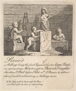Jongens gluren naar de natuur door William Hogarth