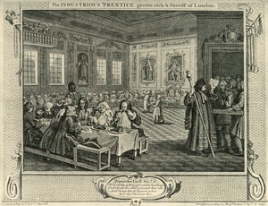 Stadsfeest door William Hogarth