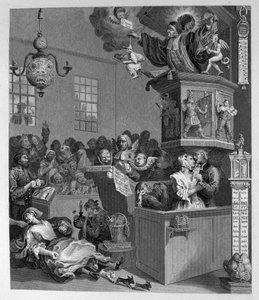 Goedgelovigheid, bijgeloof en fanatisme door William Hogarth
