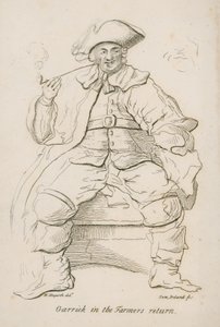 David Garrick in de terugkeer van de boer door William Hogarth