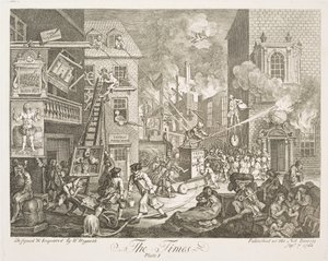 De tijd (plaat 1) door William Hogarth
