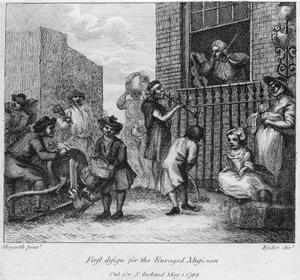 Eerste ontwerp voor De Woedende Musicus, 1799