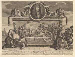 Frontispice en Uitleg: Twaalf Grote Illustraties voor Samuel Butler..., februari 1725-26